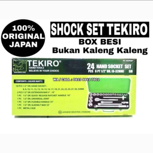 Kunci Shock Set TEKIRO 24pcs Import Japan - Kunci Shock Tekiro Import
