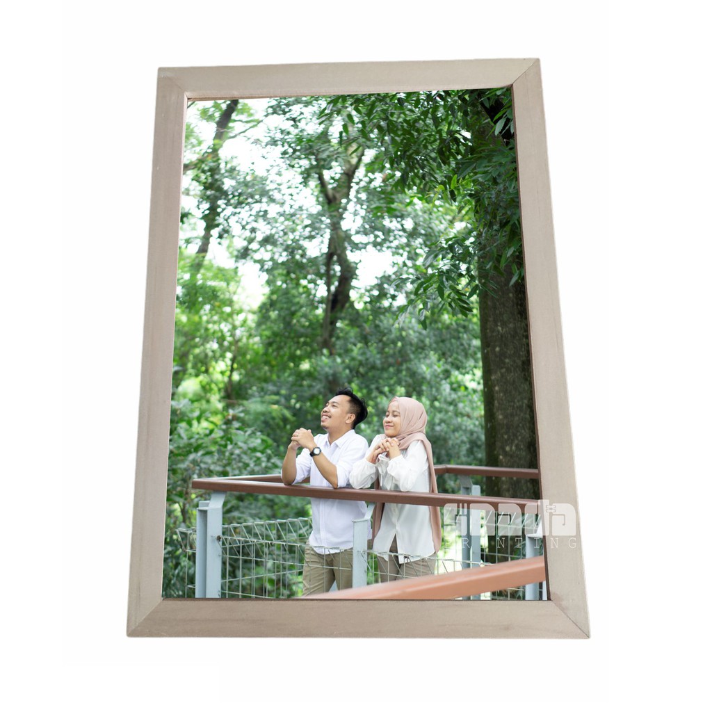 PIGURA BINGKAI KAYU 3D UKURAN A3 (30 x 42 ) + Kaca Acrylic ( ANTI PECAH )