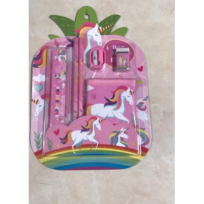 

5.5 SALE/Star/5.5 Fasion sale/「Grosir」/5.5 SALE Paket Alat Tulis / Souvenir Ulang Tahun / Stationery Set Unicorn ❤ 7.7!!!