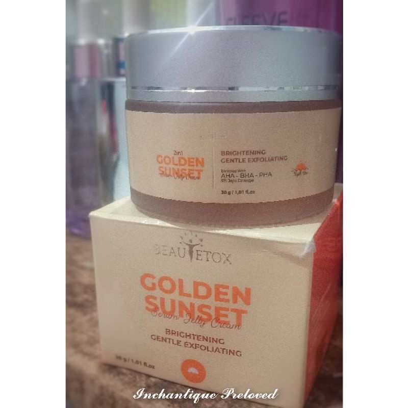 PRE❤ BEAUTETOX GOLDEN SUNSET SERUM JELLY BRIGHTENING CREAM PRELOVED