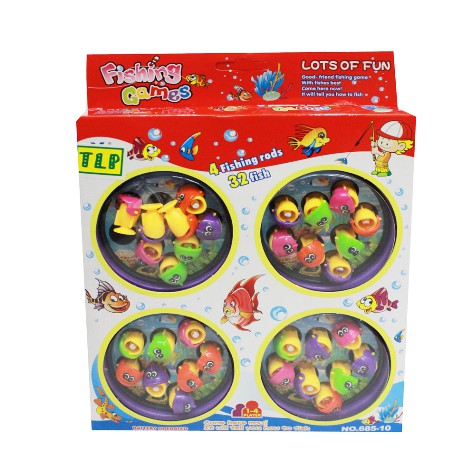 Promo Mainan Pancingan Ikan murah / Fishing Game 4 Kolam 685-10