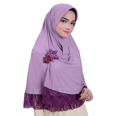 AULIA ISAURA / Jilbab Instan Panjang Bergo Hijab Syari Kerudung Langsung Pakai