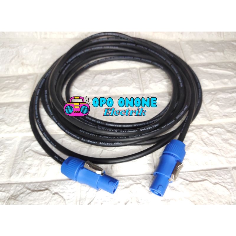 kabel audio speaker jadi tinggal pakai berkualitas merk titans 2x1.5mm  (custom)