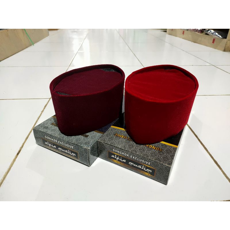 Songkok Kopiah Peci Merah Exclusive