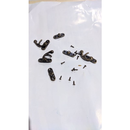 Klem Tebok Sangkar Murai Pengait Klem Koper Tebok Cantolan Tebok 1 Sett 3 pcs Klem Cangkol Seng