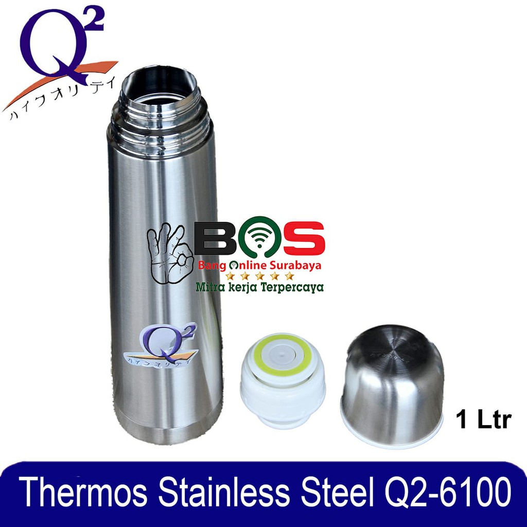Thermos Termos Air Panas dan Dingin Stainless Steel Q2-6100 Q2 6100