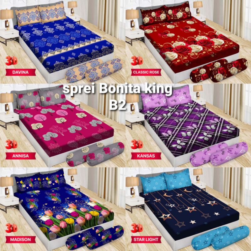 Sprei bonita king b2/Sprei Bonita uk.180×200cm