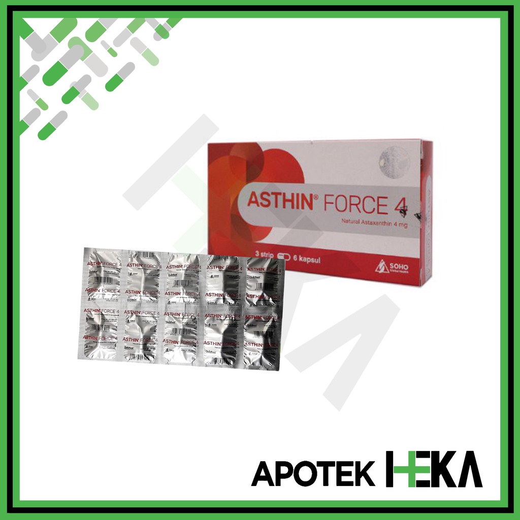 Asthin Force 4 Kapsul Box isi 2x10 Tablet - Antioksidan Radikal Bebas (SEMARANG)