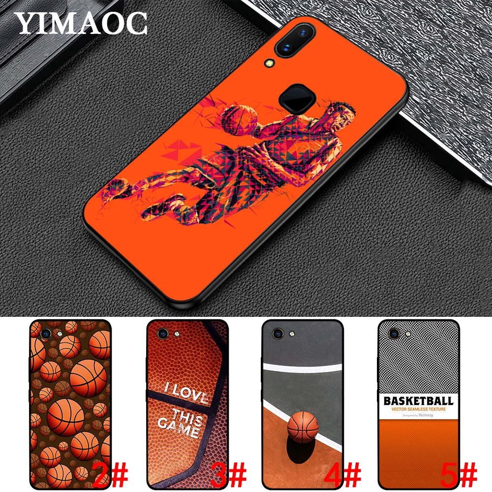 Soft Case Gambar Basketball Warna Hitam untuk Vivo Y17 Y69 ...