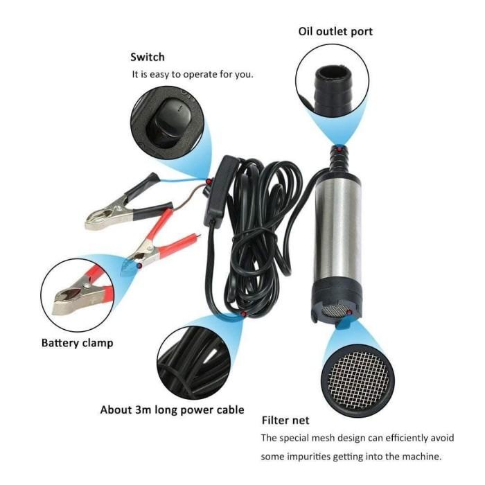 Pomdia | Pompa Air Celup Sedot Solar Mini Pompa Solar Dc 24V Mesin Pompa