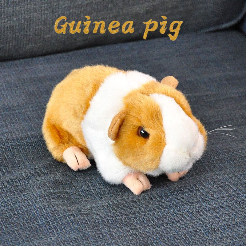 Lifelike Guinea Pig Plush Animal Toy Children Birthday Collection Gifts Orange