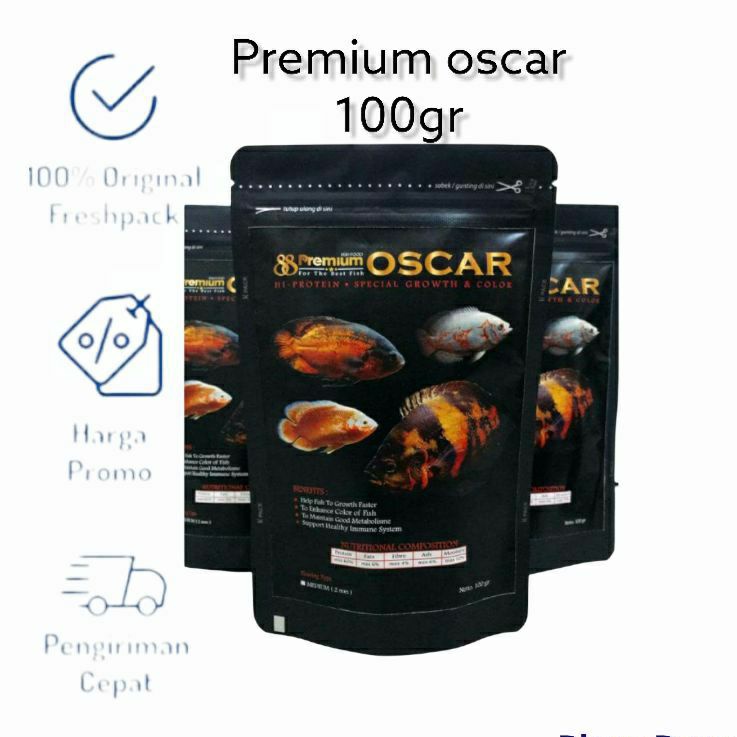 Pelet Oscar Oskar Premium 88 Predator Pakan Makanan Pellet Ikan Hias