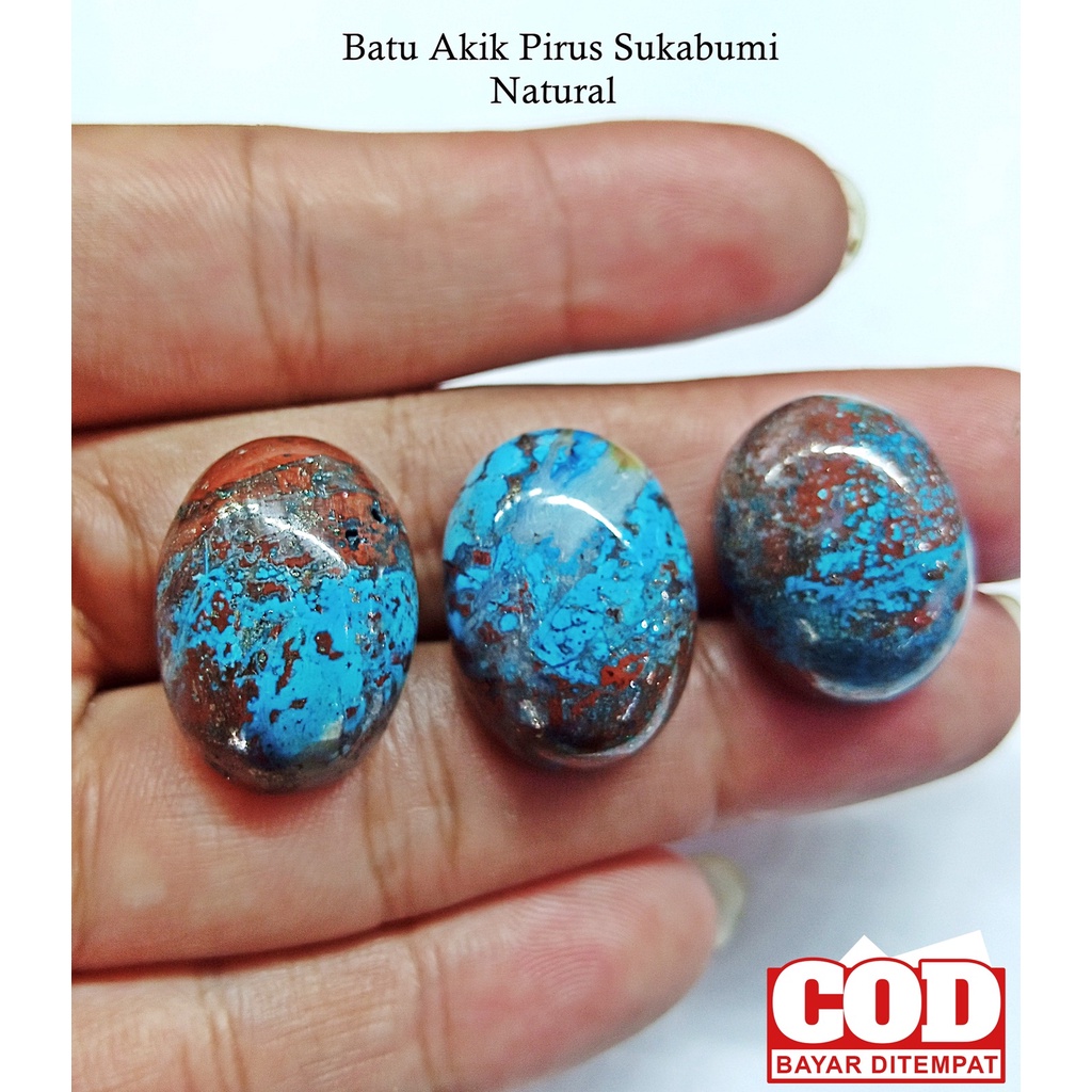 Batu Akik Pirus Biru Sukabumi Natural