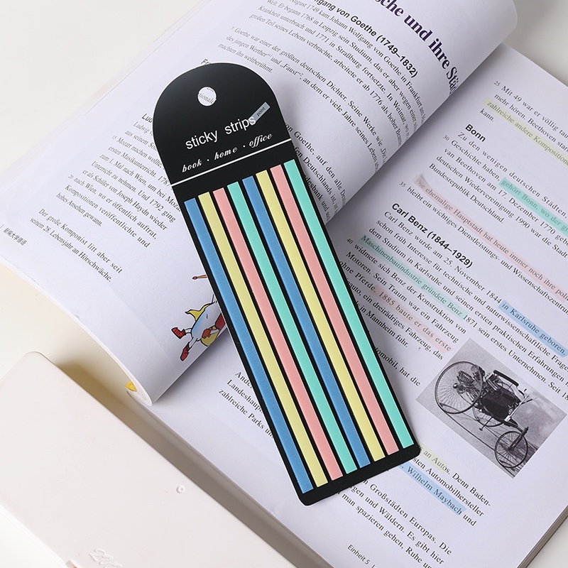 160 Lembar Sticky Note Transparan Fluorescent Untuk Penanda Buku Catatan