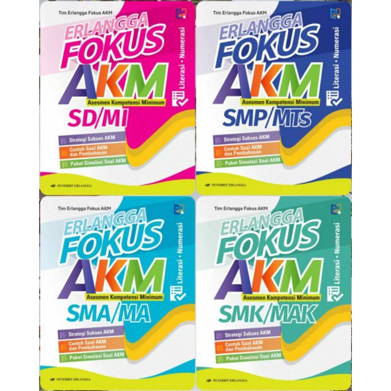 BUKU SOAL UJIAN SUKSES AKM UN SD SMP SMA SMK 2021 KURIKULUM K2013 ERLANGGA