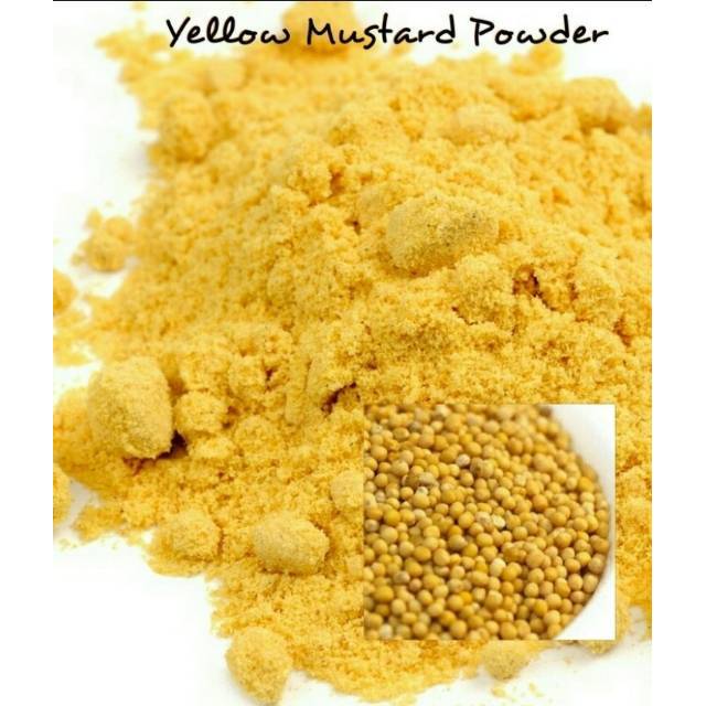 

Yellow Mustard Flour 100 Gram/ Yellow Mustard Powder/biji sawit bubuk