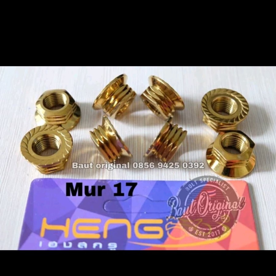 mur probolt garis gold m12 atau mur 17 original heng stainless