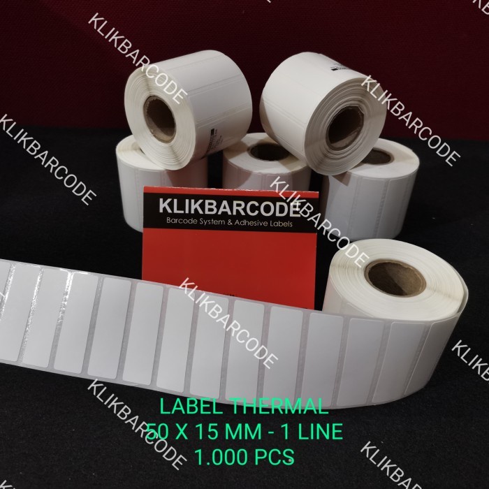 

THERMAL 50*15 ISI 1.000 LABEL D. THERMAL Uk 50 X 15 / 50X15 MM / 50X15MM TERMAL STIKER BARCODE - 1000 PCS