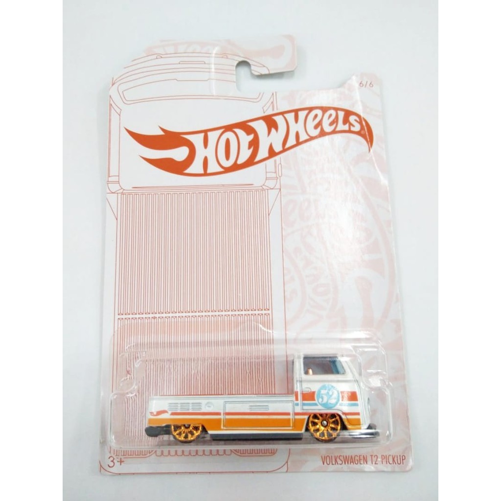 Hot Wheels Volkswagen T2 Pickup VW Pick Up Pearl and Chrome 52th Anniversary HW Hotwheels