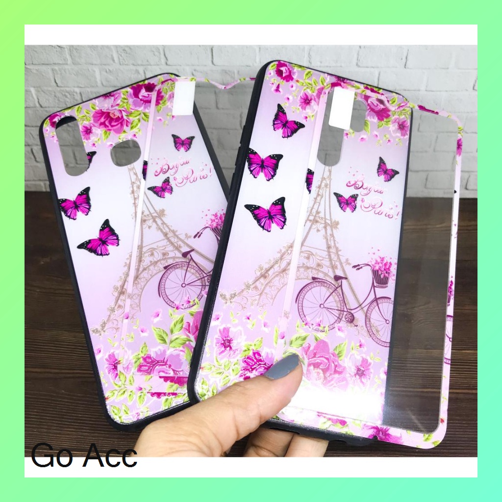 Softcase Tempered Glass karakter Oppo A1k,Realme C2,A31 5,A33,A53,A37 Neo 9,A3s,C1,A52 A72 A92,V5,A5s,A7,A12,A11k,2 Pro,U1,U2,5i 5s C3,7i,C17,C12,C15,Samsung J2 Prime,Vivo Y11 Y12 Y15 Y17 Y20 Y20s Y12s Y30 Y50 Y91 Y91C,Xiaomi Redmi 5A,8A,9,9C HCTG 10/17