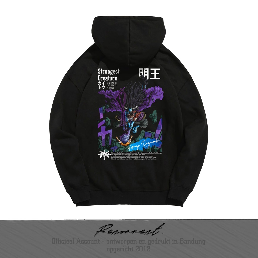 Reconnect Sweater Pullover Hoodie Anime One Piece Yonkou Kaido