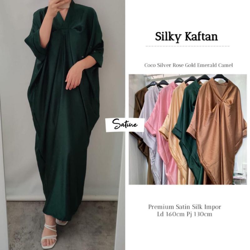 SILKY KAFTAN ° KAFTAN SILK POLOS ° KAFTAN SATIN POLOS ° KAFTAN MEWAH ° KAFTAN LEBARAN ° HAZELOVA ° K