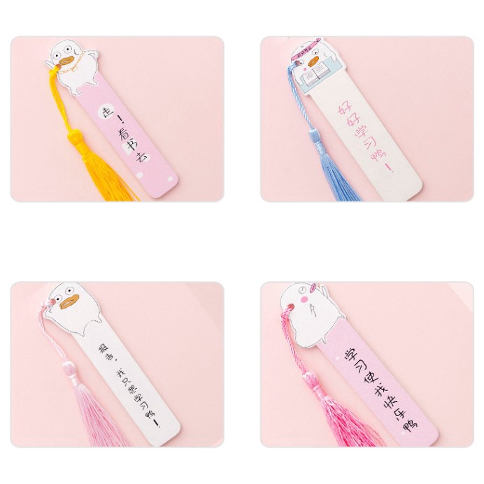 INS Student Office Stationery Bookmark Cute Cartoon Image Tassel Bookmark