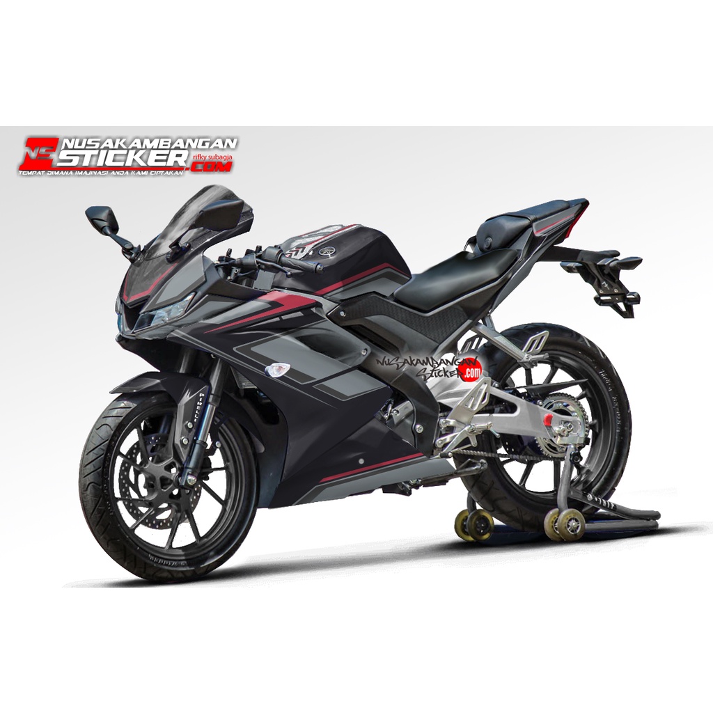 Stiker R15 V3 Hitam Elegan