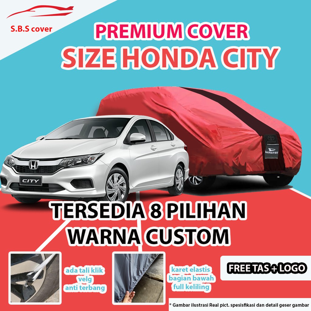 Body Cover Mobil Outdoor Premium Sedan CITY / Sarung Mobil City / Mantel Mobil City / Mantol City