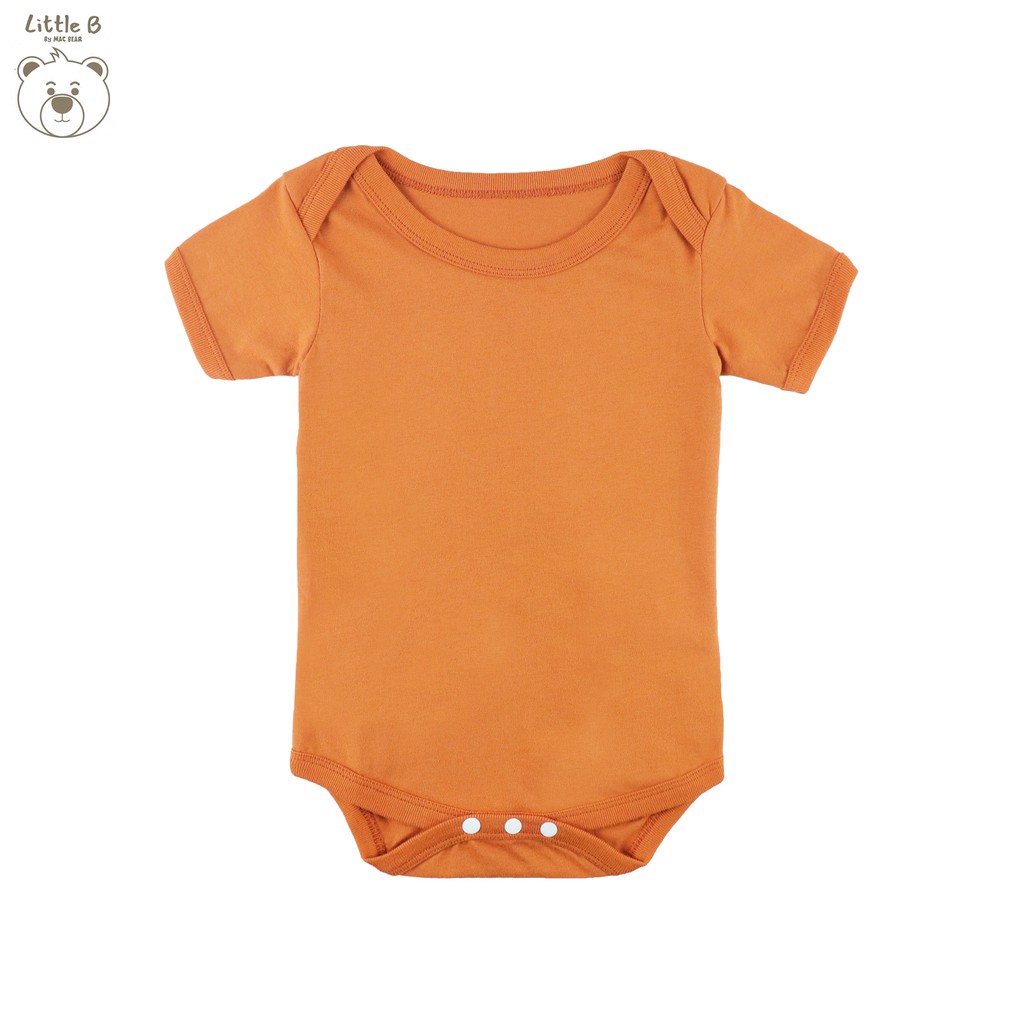 Little B By MacBear Jumper Bayi Unisex Basic Collection Little Aldo Newborn - 12 bulan-Orange