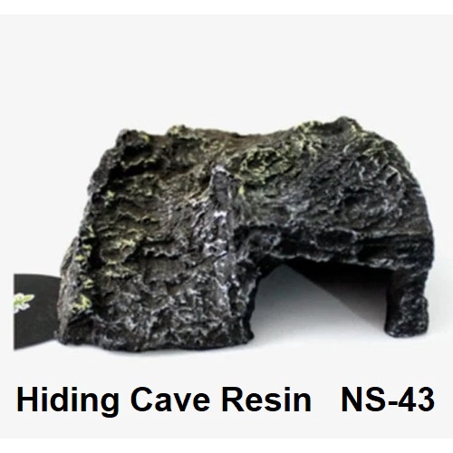 Tempat Sembunyo Reptil Snake Reptil Kadal Tarantula Gecko Corn Snake BD Hiding Cave Resin Nomoy NS-4
