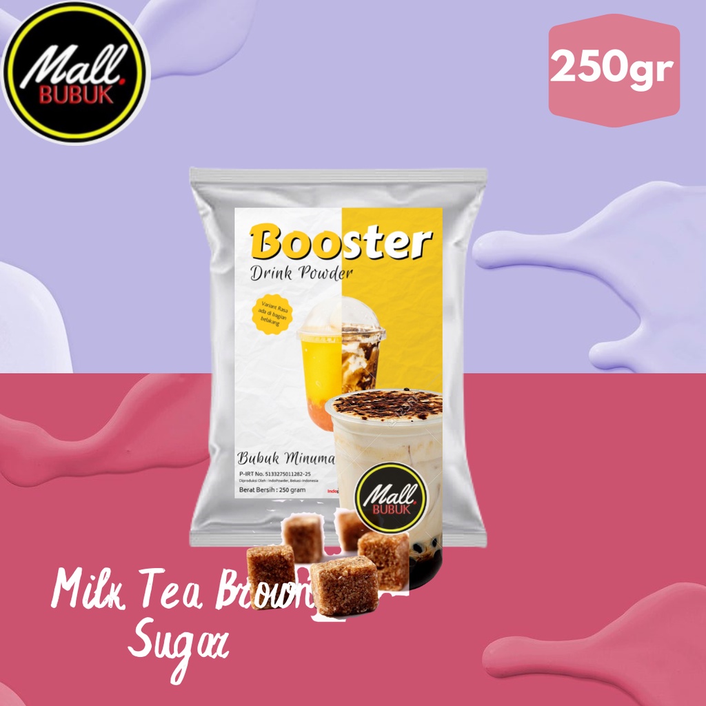 

250 GRAM - Bubuk MILK TEA BROWN SUGAR 250gr - Bubuk Minuman MILK TEA BROWN SUGAR 250gr
