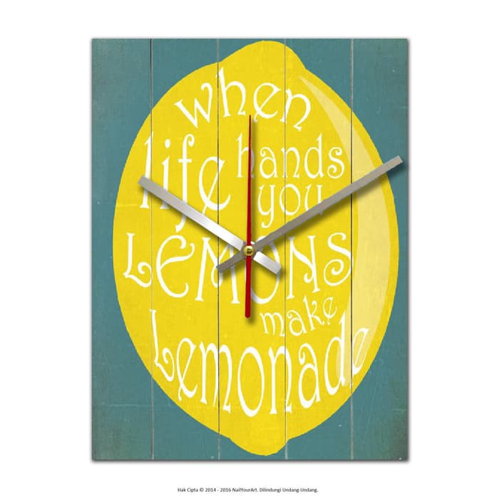 Jam Dinding Unik Artistik - Lemonade Wall Clock