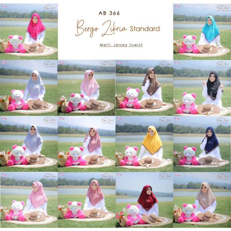 zikria standar by abika / bergo abika / bergo zikria / jilbab simpel
