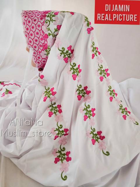 MUKENA POLINO MUKENA TERUSAN MUKENA LAJURAN MUKENA SANTRI PUTRI MUKENA BORDIR