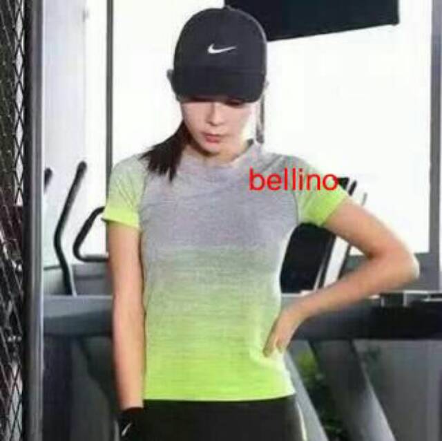 KAOS SPORT SALURTANGAN PENDEK WANITA /TSHIRT GYM