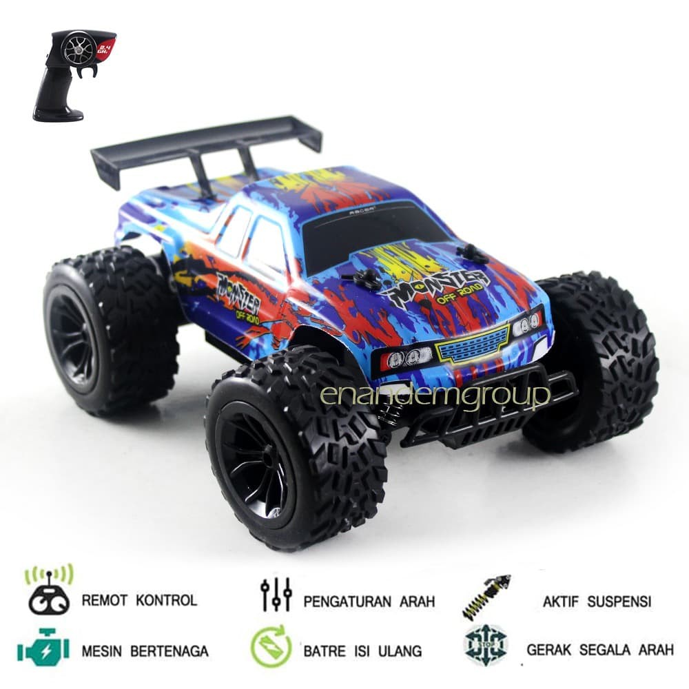 Mainan Mobil Remot Kontrol RC Offroad Climbing Sand Monster 2,4GHZ
