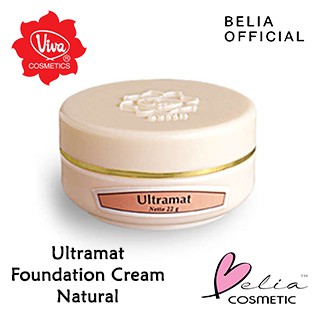 ❤ BELIA ❤ Viva Ultramat Foundation Cream Natural 22g BPOM Halal