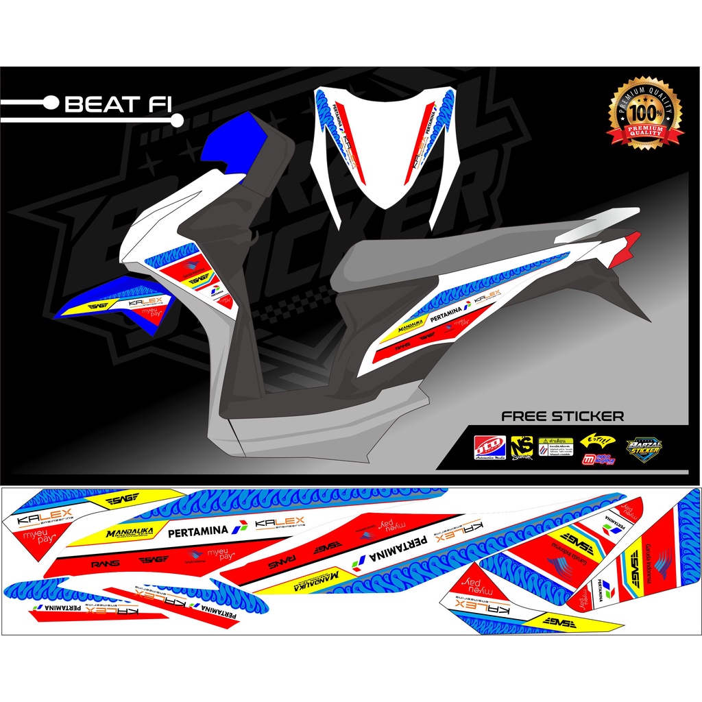 STRIPING BEAT FI MANDALIKA RACING