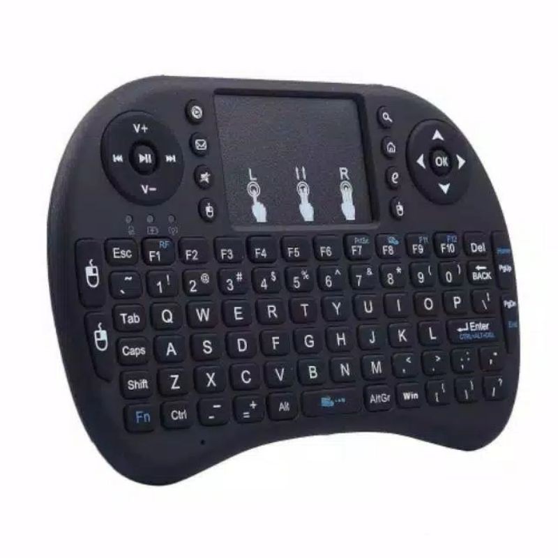 Keyboard Keypad Mini Wireless 2.4GHz Touch Pad Fungsi Mouse i8