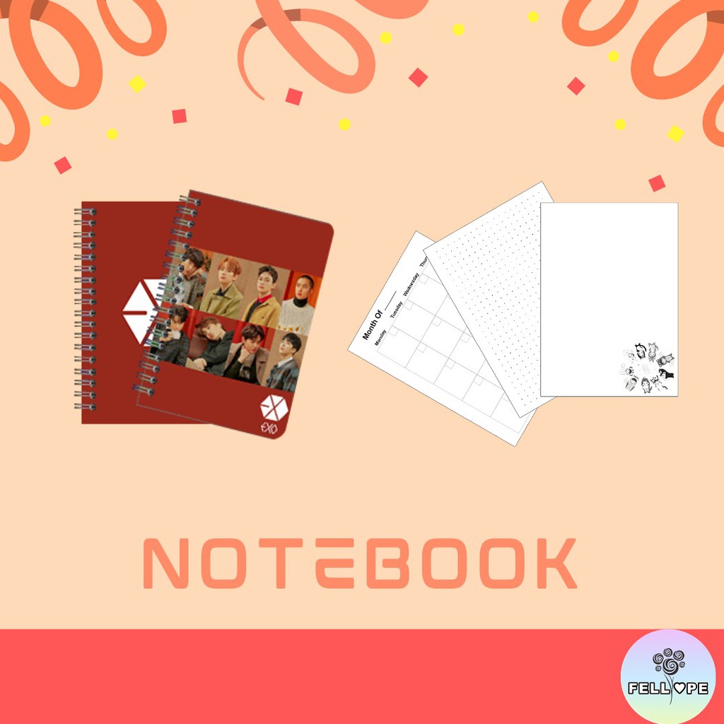 

NOTEBOOK KPOP BT21 | EXO | RED VELVET