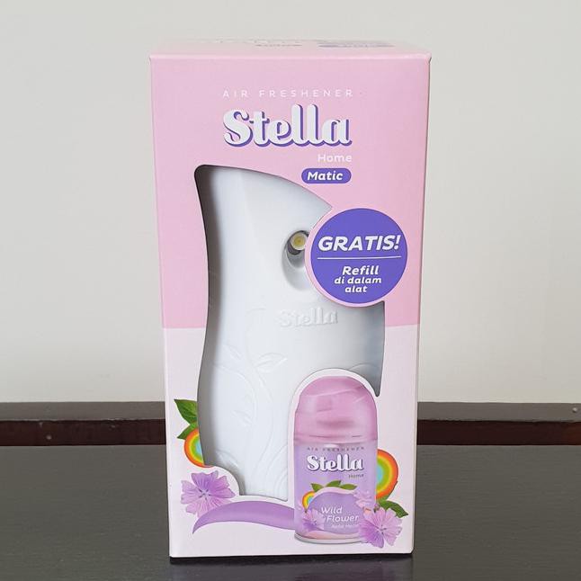 ♛ TERLARIS PENGHARUM KAMAR TIDUR WANITA♛ STELLA MATIC DEVICE/ALAT + REFILL 225ML - PINK