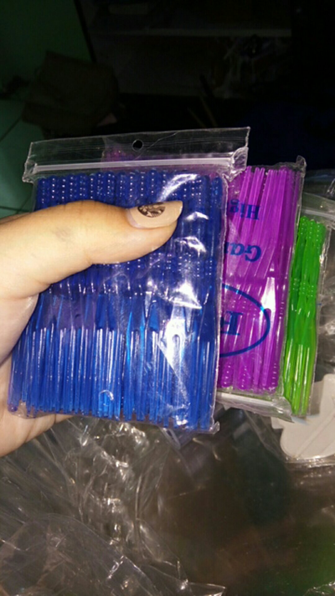 Garpu Kue Buah Warna ( 100 Pcs )