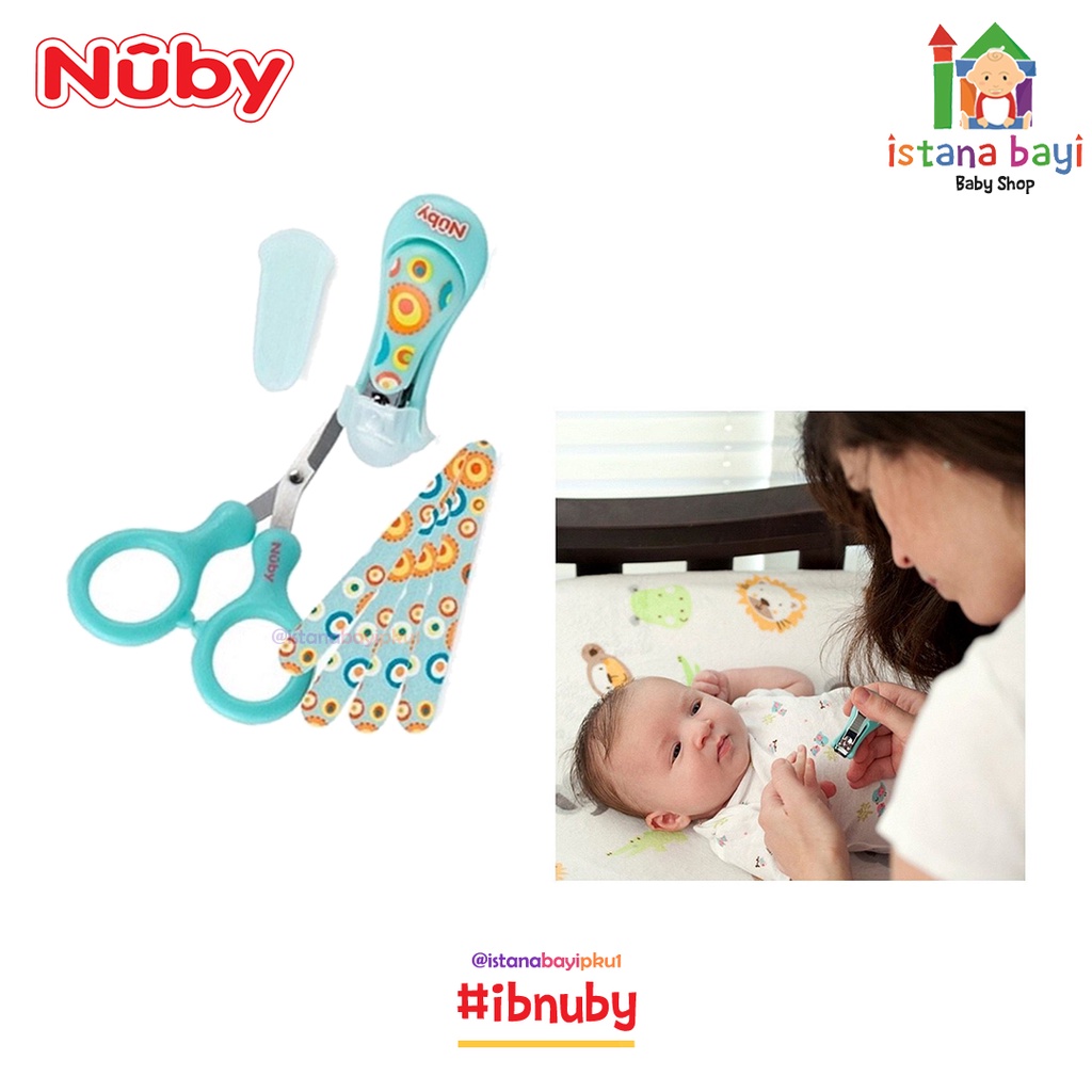 Nuby Kids Groom Set Clip Scissors - Gunting Kuku