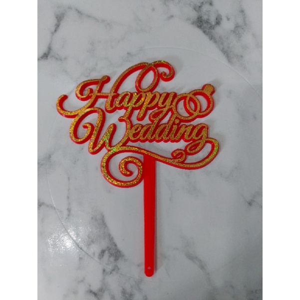 TOPPER HAPPY WEDDING