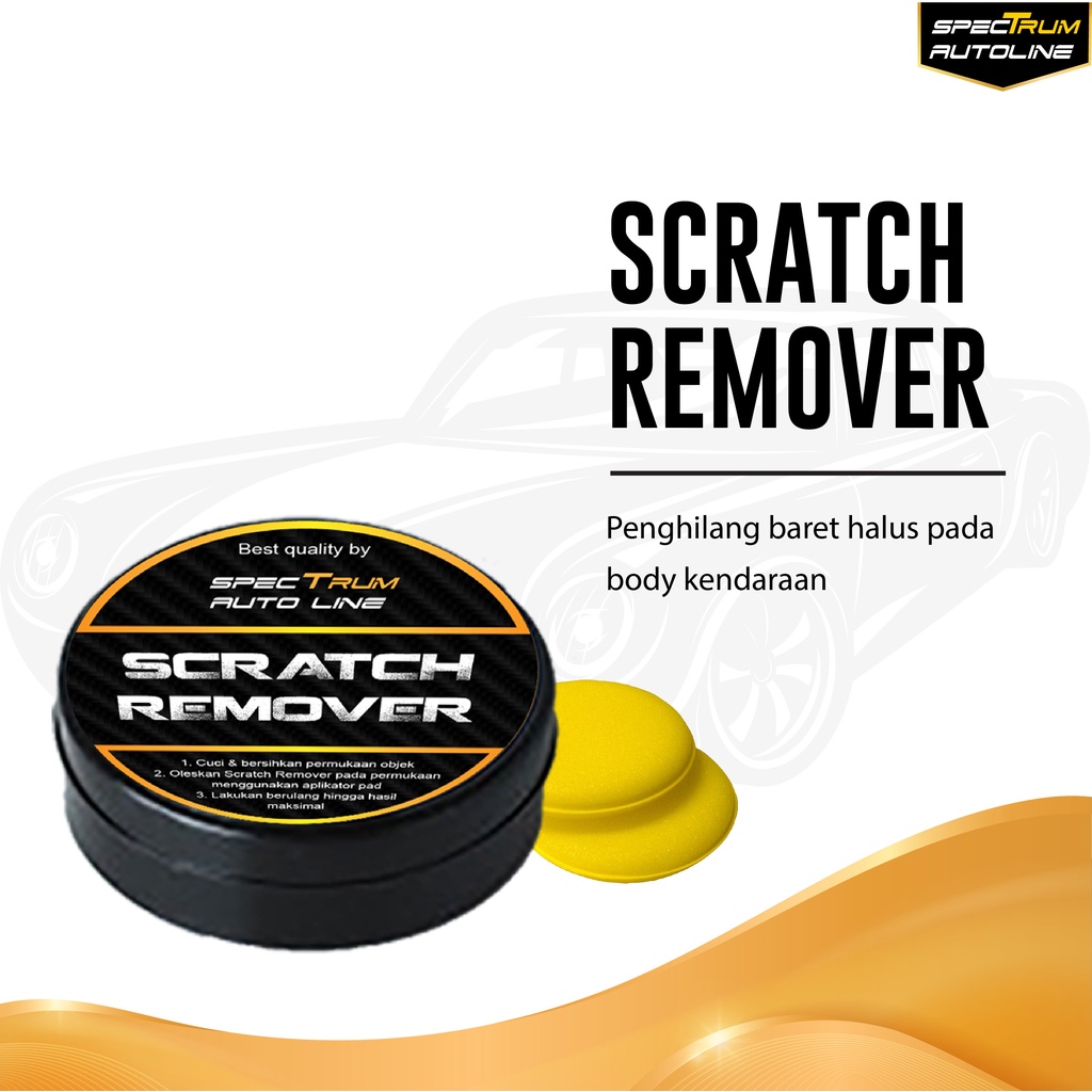 [ SPECTRUM ]  SCRATCH REMOVER PENGHILANG GORES BARET MOBIL MOTOR HELM DIAMOND COMPOUND FREE APLICATOR PAD