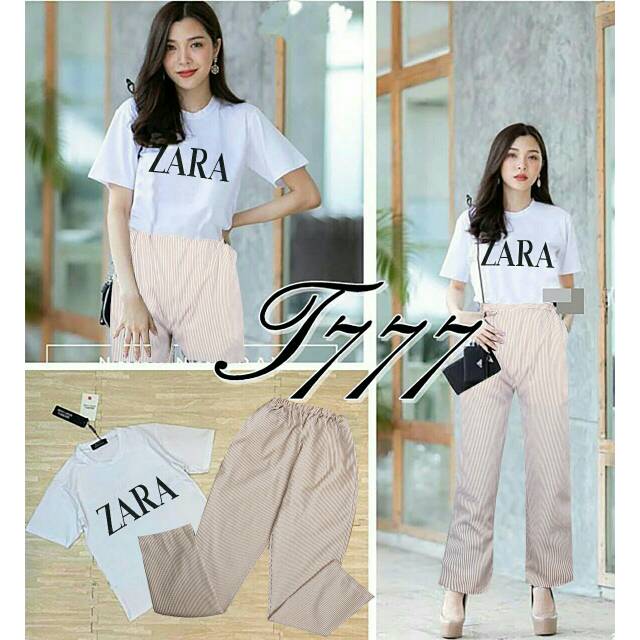 ST Set Stelan Atasan Celana Babyterry Tebal Zara