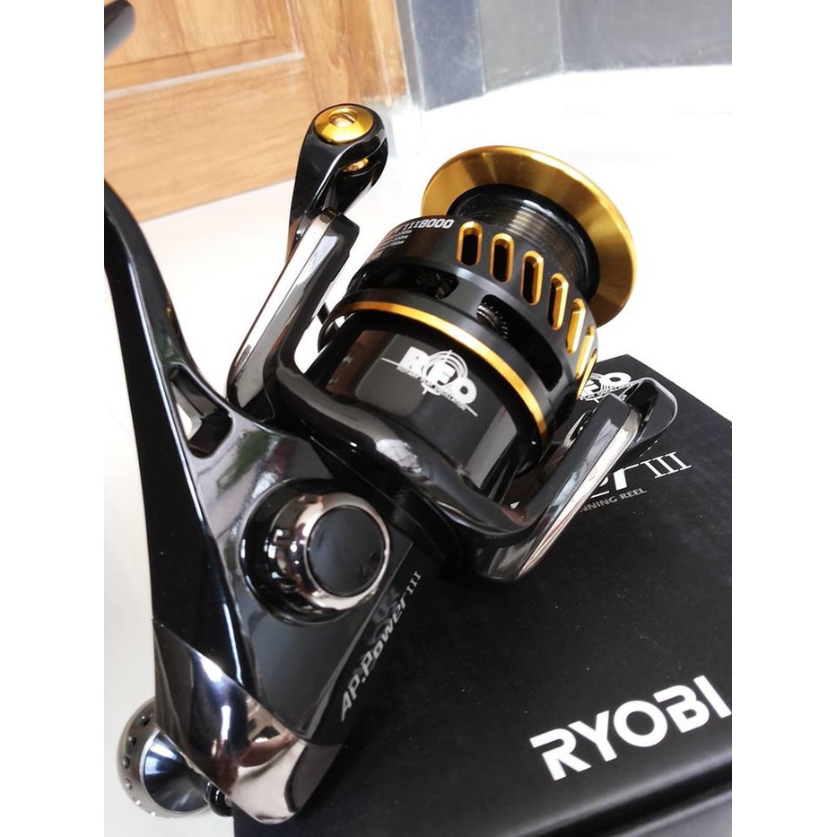 Reel Laut. Spining Reel Pancing Ryobi AP Power III 2000 3000 4000 6000 8000 dan 10000 Terbaik