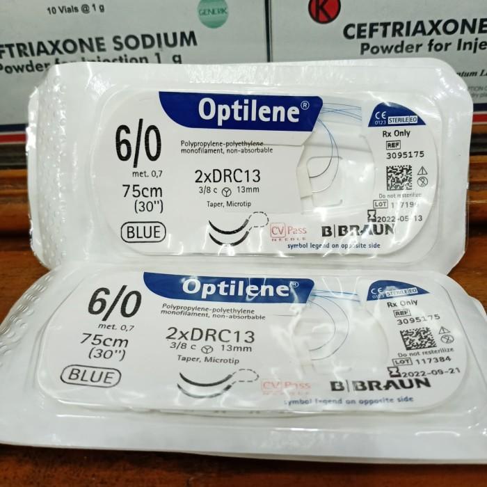 Benang Benang Optilene 6.0 Dua Jarum