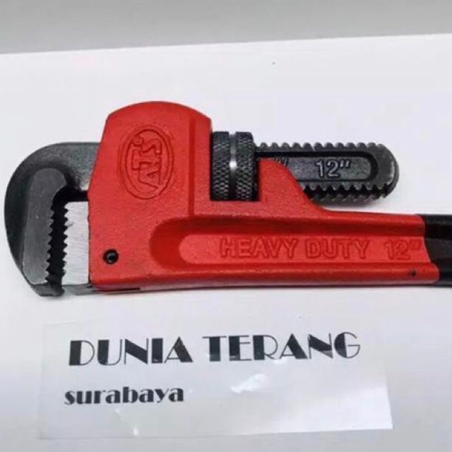 Kunci Pipa ATS 12 in gg Karet - HD Pipe Wrench 12in 300mm 12 inchi